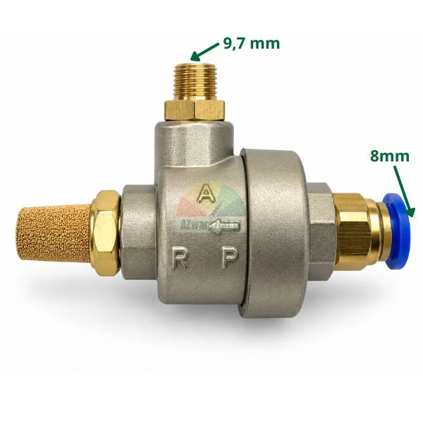 Type A3 aluminum quick exhaust valve for bead breaker 8mm and 9.7mm with silencer