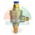 Pneumatic quick exhaust valve with push-in fitting, brass male thread port, and sintered bronze silencer