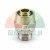 Metal hose connector fitting 12 mm with 12.7 mm male thread on white background