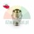 Metal pneumatic quick coupling with male thread on white background