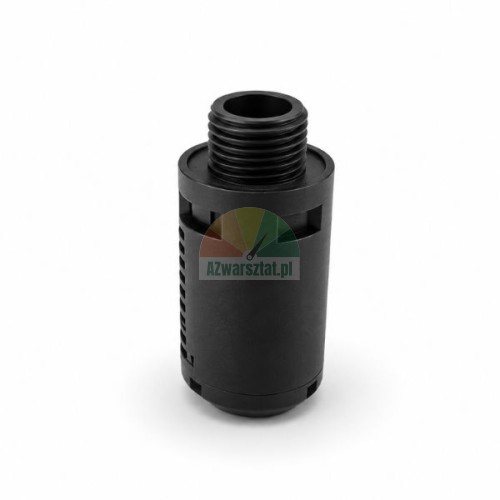 Black plastic pneumatic silencer muffler with G1/8 male thread