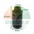 Black G1/8 plastic pneumatic silencer with dimensions