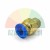 Brass push-in straight pneumatic fitting with blue release ring and male thread