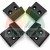 Set of 4 black plastic covers for mounting clamps with screw holes
