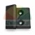 Black external balcony door pull handle with two mounting holes on a white background