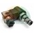 Hydraulic solenoid cartridge valve 24V DC with coil and electrical connector on white background