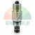 Hydraulic lowering valve cartridge with 20mm thread and o-ring seals on white background