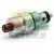 Hydraulic screw-in cartridge valve with steel body, sealing O-rings, and black manual push button