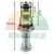 Solenoid cartridge lowering valve 16 mm with G27 mm thread and technical dimensions
