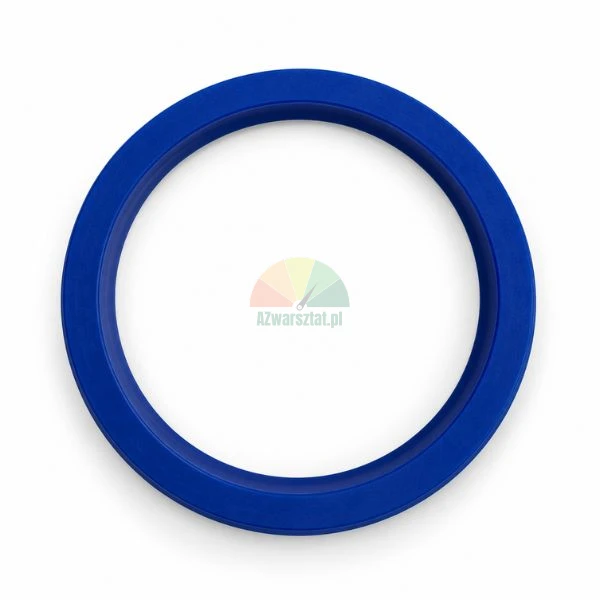Blue hydraulic lift cylinder seal 60x70x8 mm on a white background