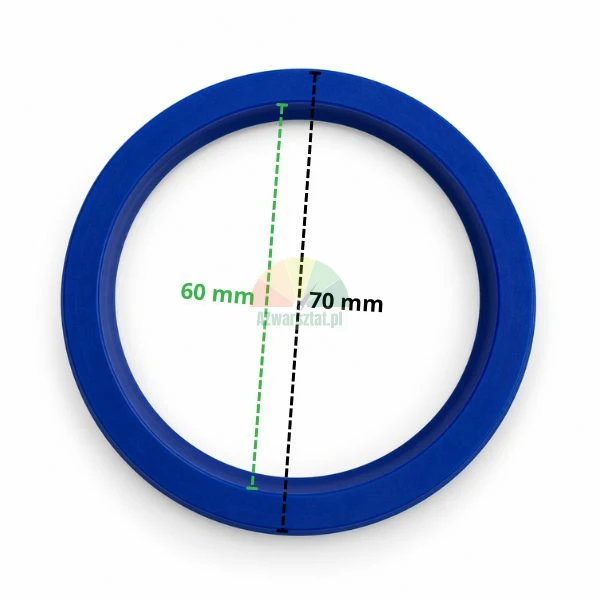 Blue hydraulic lift cylinder seal ring 60x70x8 mm