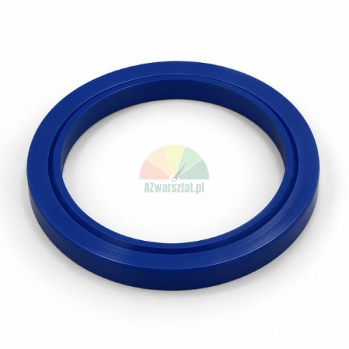 Blue polyurethane hydraulic cylinder seal 38x46x5/6.5 on a white background