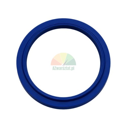 Blue polyurethane hydraulic cylinder seal 50x58x6/6.5 mm on a white background