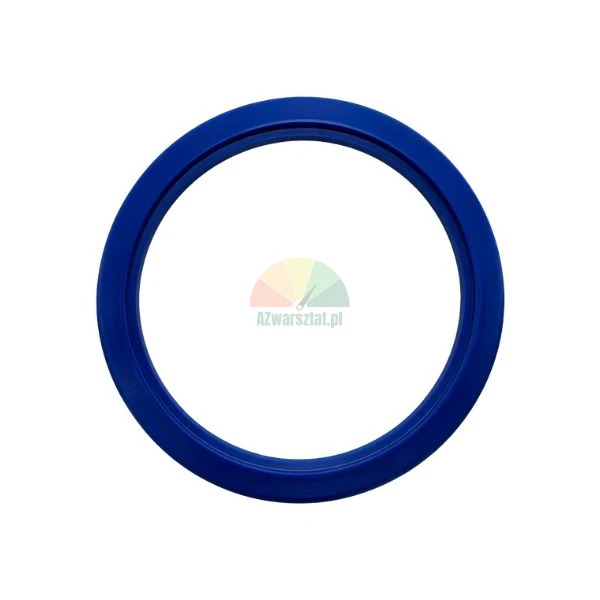 Blue polyurethane hydraulic lift cylinder seal ring 60x70x6 mm on a white background