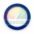 Blue polyurethane hydraulic seal ring on white background