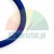 Blue polyurethane hydraulic seal ring on a white background.