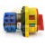 20A rotary cam main switch with red and yellow safety knob and blue terminal block