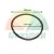Black rubber gasket ring with dimensions of 200 mm outer diameter and 191 mm inner diameter.