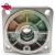 Aluminum flange housing for high-pressure pump or motor with mounting holes and inner seals