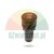 Red panel mount acoustic and visual buzzer indicator with black housing