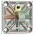 Mounting flange with eye for pneumatic cylinder 90x90 mm for 80 mm cylinder