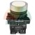 White lift push button with metal bezel and 2 x NC contact block APDIOI