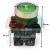 Green lift push button with arrow 1xNC with dimensions