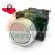 Industrial push button switch with flat grey button and metallic bezel