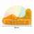 Plastic demount head protector insert Type P with dimensions 40x18 mm