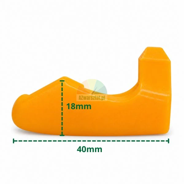 Plastic demount head protector insert Type P with dimensions 40x18 mm