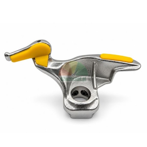 Steel 28mm tyre changer mount demount duck head with yellow plastic protective inserts
