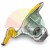 Metal tyre changer mount and demount head with yellow plastic rim protectors