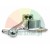 Metal tyre changer mount demount head with yellow plastic protective inserts