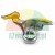 Steel tyre changer duck head mount demount tool with yellow inserts