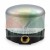 Complete vertical and horizontal mushroom actuator with silver metal dome and black base with brass thread