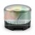 Metal post cap or dust cap with black plastic base on a white background