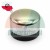 Freestanding stainless steel floor door stop with black rubber base