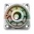 Metal mounting flange with 70 mm dimension marking and four bolt holes on white background