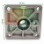 Clamping cylinder cover 90x90 mm with 20 mm rod hole for 80 mm cylinder