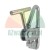Heavy-duty steel clamp mechanism with T-handle on white background