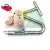 Heavy duty metal tire bead clamp tool with T-handle screw mechanism on white background