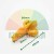 Yellow plastic mount demount head protector insert type O with dimensions