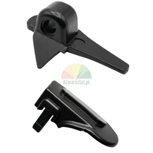 Set of black plastic tyre changer demount head protectors AFAE