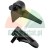 Set of black plastic tyre changer demount head protectors AFAE