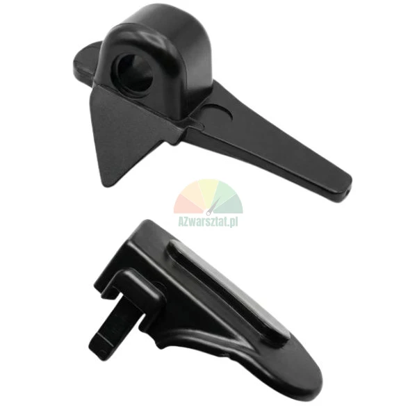 Set of black plastic tyre changer demount head protectors AFAE
