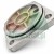 Aluminum cover flange with black O-ring seal and mounting holes on a white background