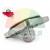 Aluminum cylinder mounting flange with swivel eye and rubber o-ring seal on white background