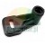 Black plastic mounting bracket with cylindrical sleeve and oblong screw hole on white background.