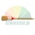 Round paint brush 30 mm with natural light bristles and wooden handle on a white background