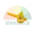 Yellow plastic protection insert for tire changer mounting head Type AP on white background.